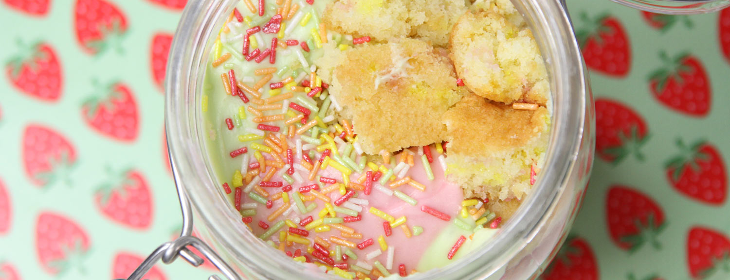 Gluten free funfetti cake in a jar Prettygreentea